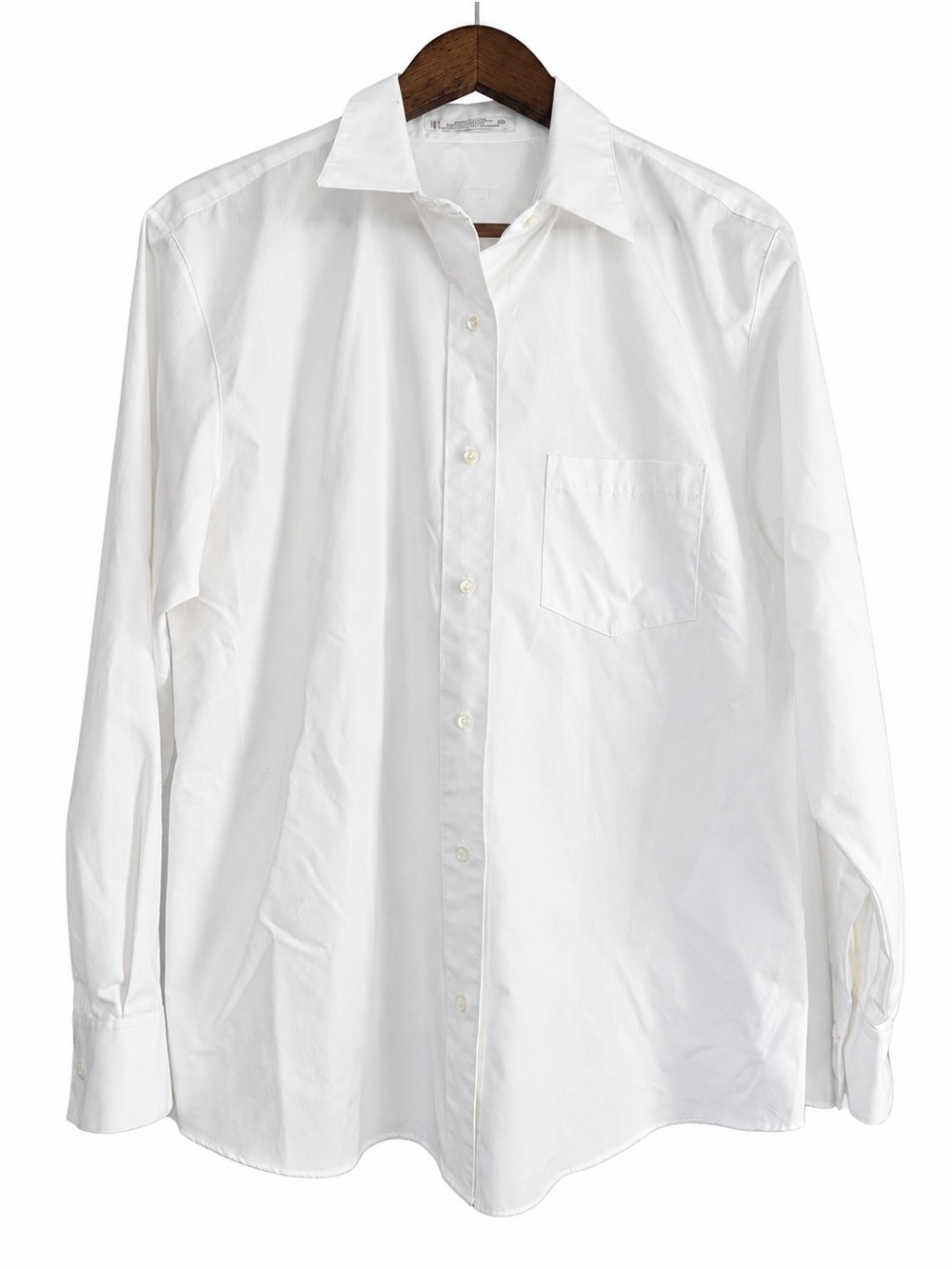Foxcroft Women’s White Wrinkle Free Button Down Shirt Size 12 Cotton Blend